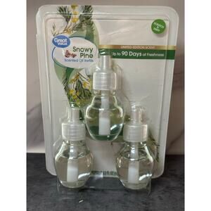 2 Pack Of 3 Great Value SNOWY PINE Scented Oil Refill
Limited Edition Scent